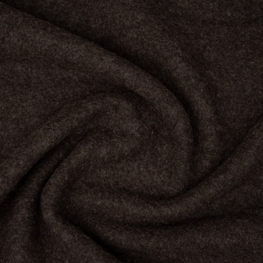 Bio Merino Wollfleece Dunkelbraun Melange