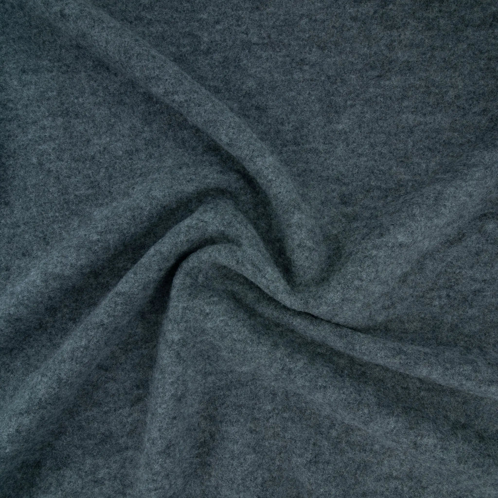 Bio Merino Wollfleece Dunkelgrau meliert