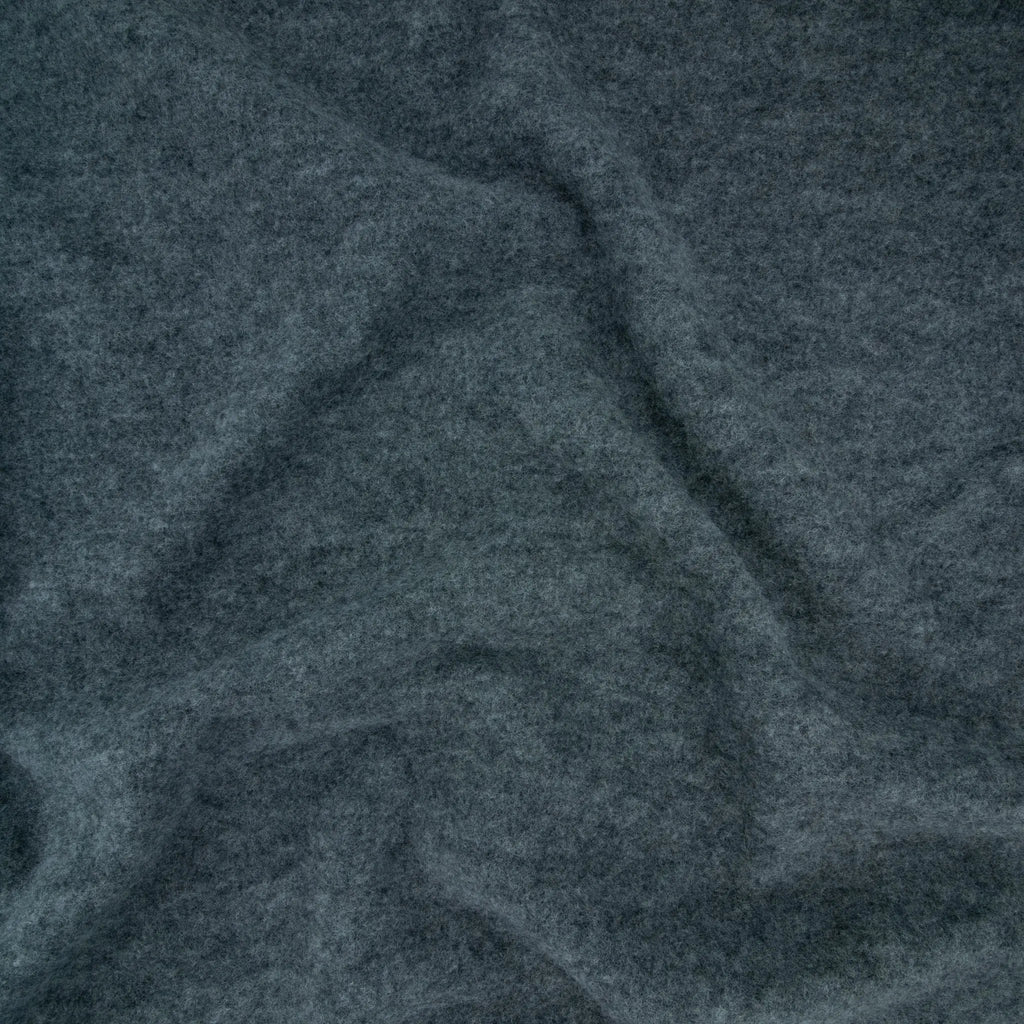 Bio Merino Wollfleece Dunkelgrau meliert