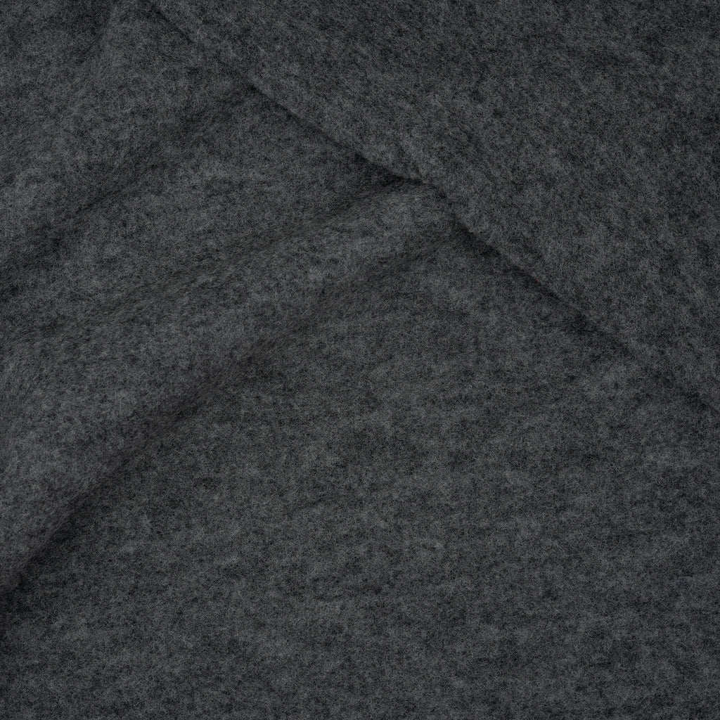 Bio Merino Wollfleece Dunkelgrau Meliert | Stoffwerk