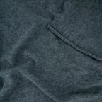 Bio Merino Wollfleece Dunkelgrau meliert