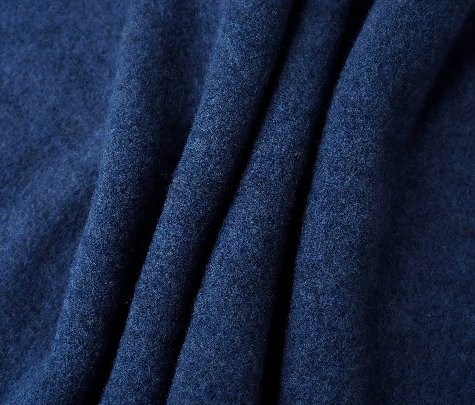 Bio Merino Wollfleece nachtblau meliert