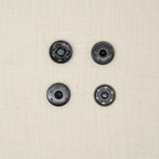 Bio Metalldruckknopf Schwarz (19 mm)