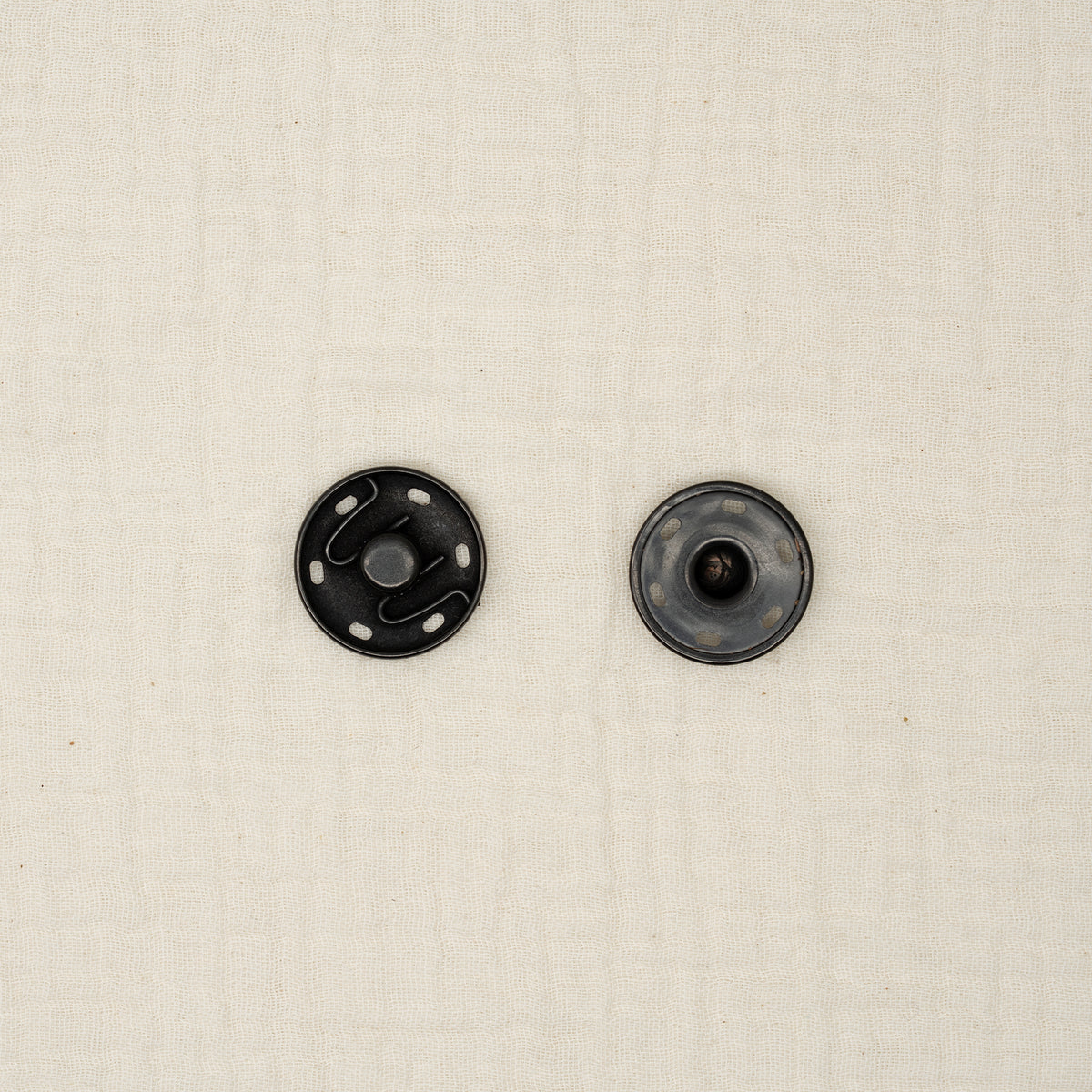 Bio Metalldruckknopf Schwarz (23 mm)