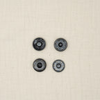 Bio Metalldruckknopf Schwarz (18 mm)