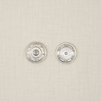 Bio Metalldruckknopf Silber (31 mm)
