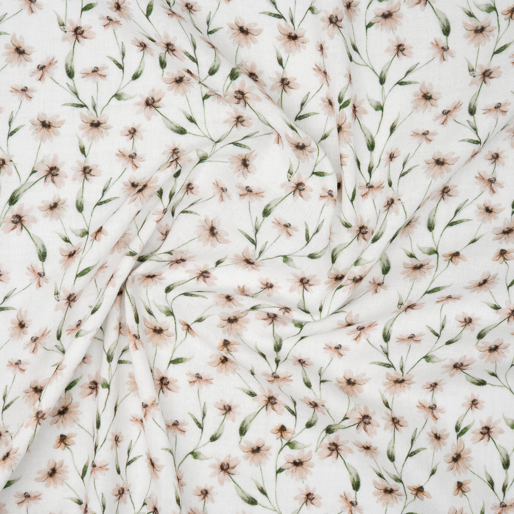 Bio Musselin Digitals Flowers | Stoffwerk