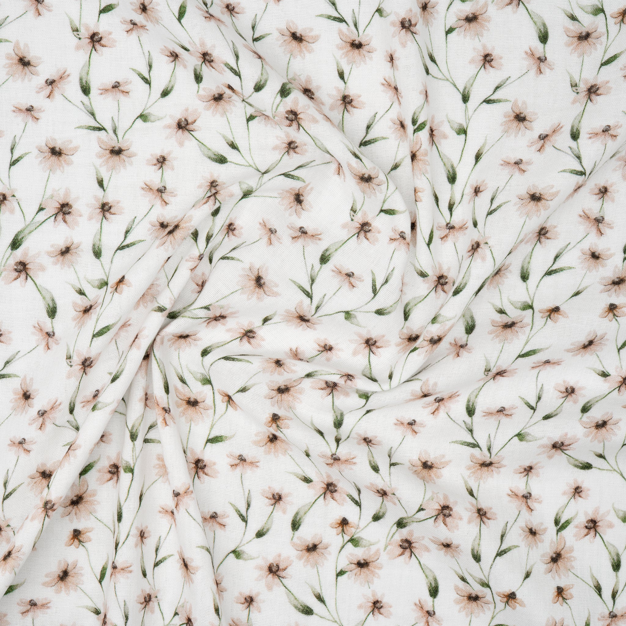 Bio Musselin Digitals Flowers | Stoffwerk