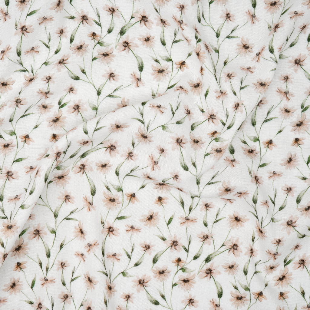 Bio Musselin Digitals Flowers | Stoffwerk