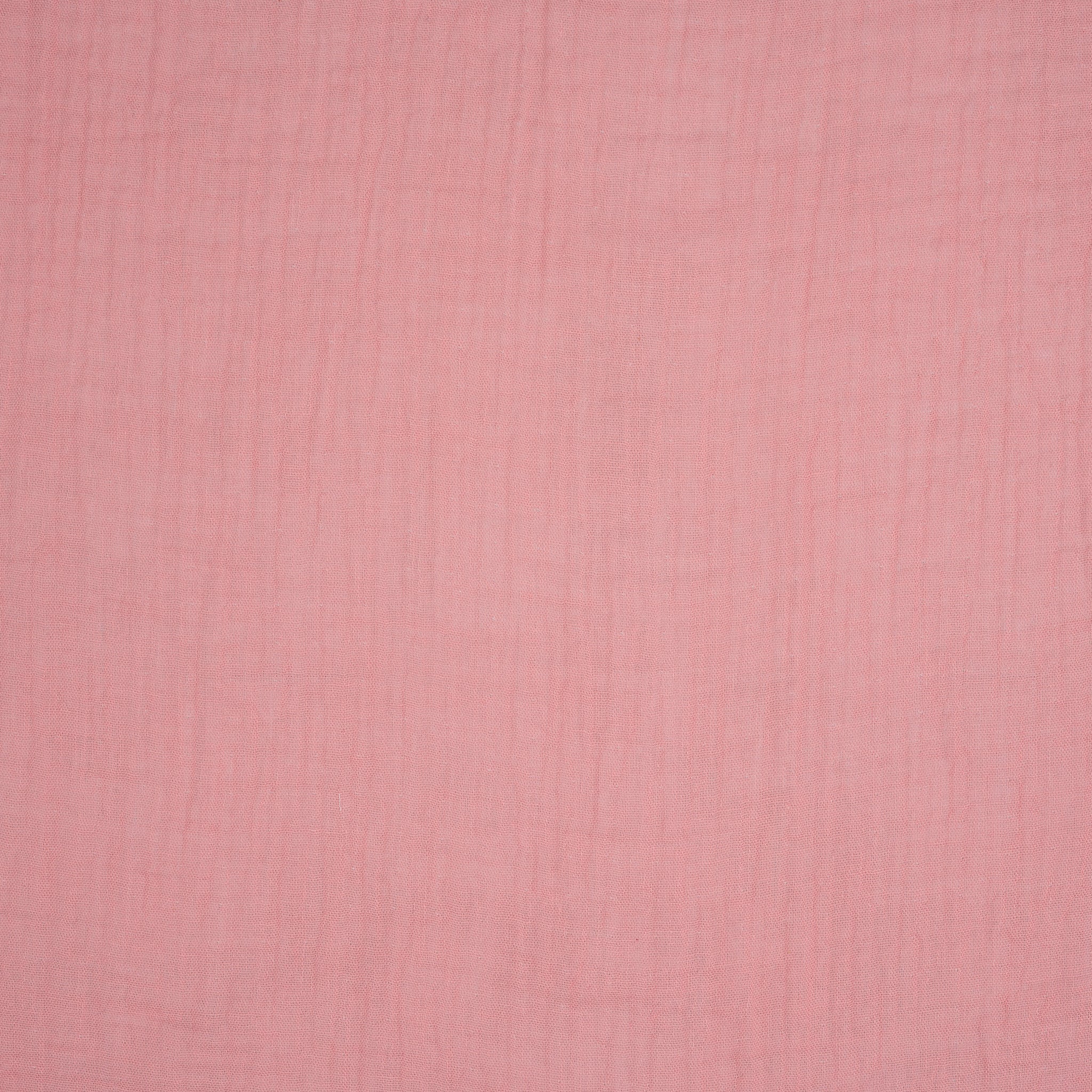 Bio Musselin Doppelseitig Rosa Hellgrau