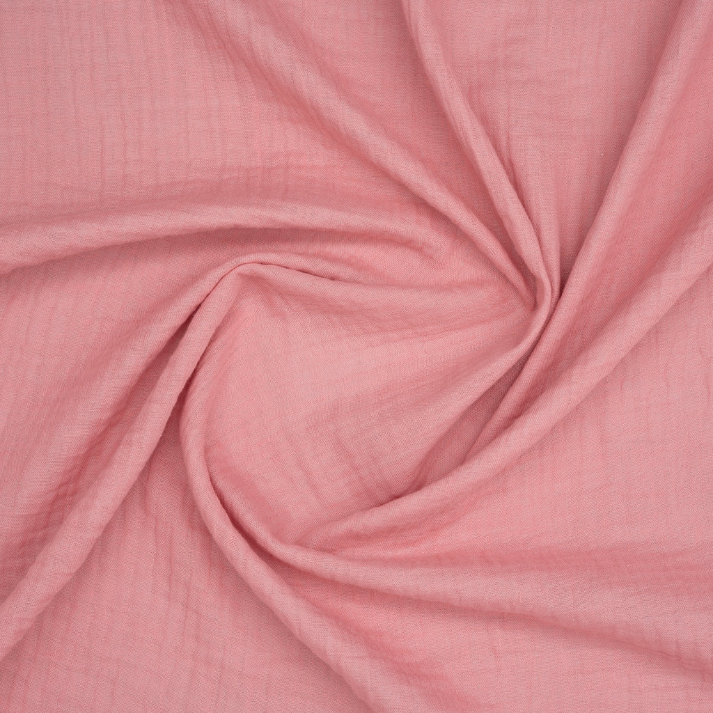 Bio Musselin Doppelseitig Rosa Hellgrau