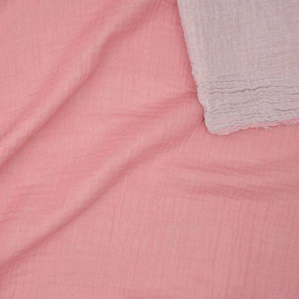 Bio Musselin Doppelseitig Rosa Hellgrau