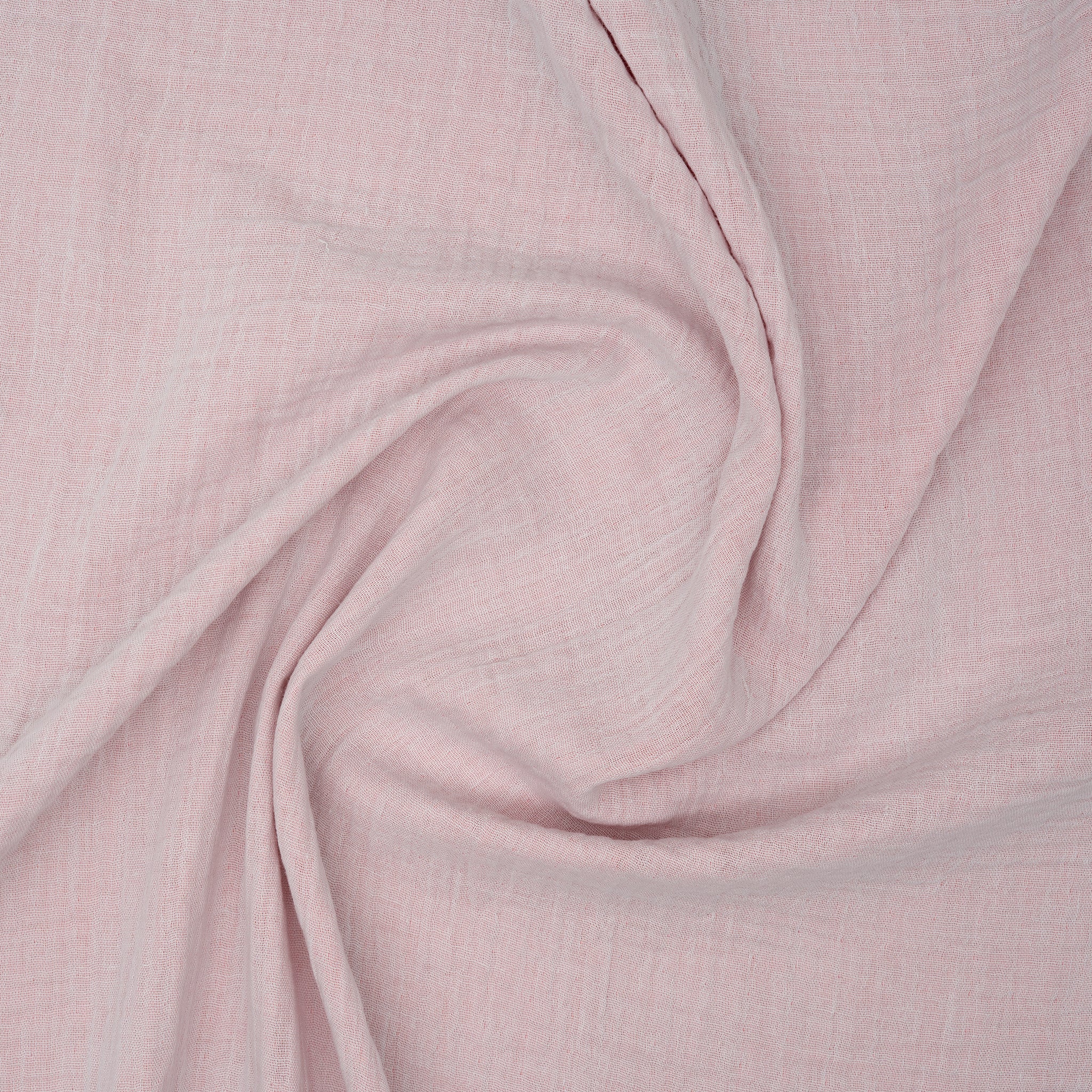 Bio Musselin Doppelseitig Rosa Hellgrau