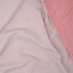 Bio Musselin Doppelseitig Rosa Hellgrau