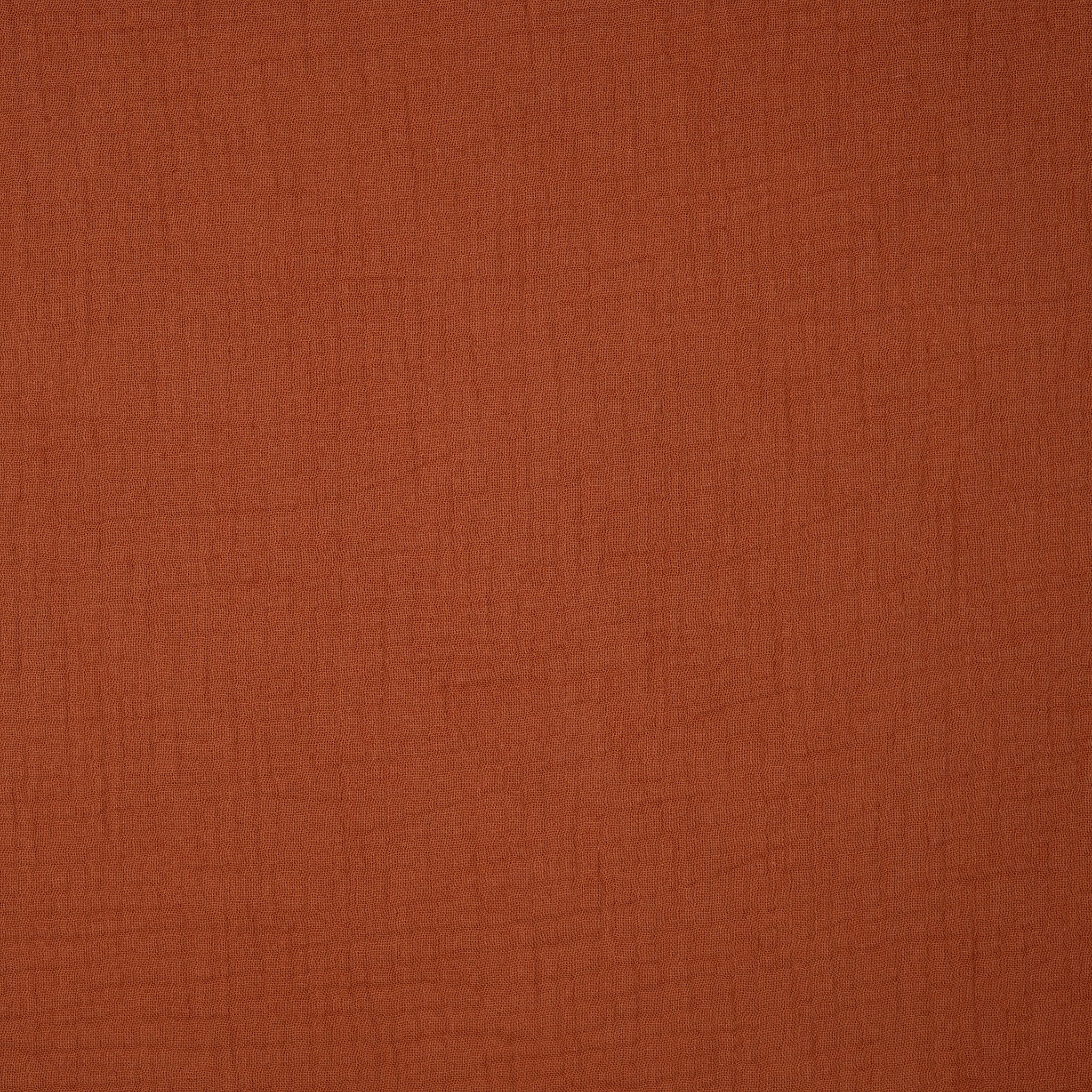 Bio Musselin Dunkles Cognac | Stoffwerk