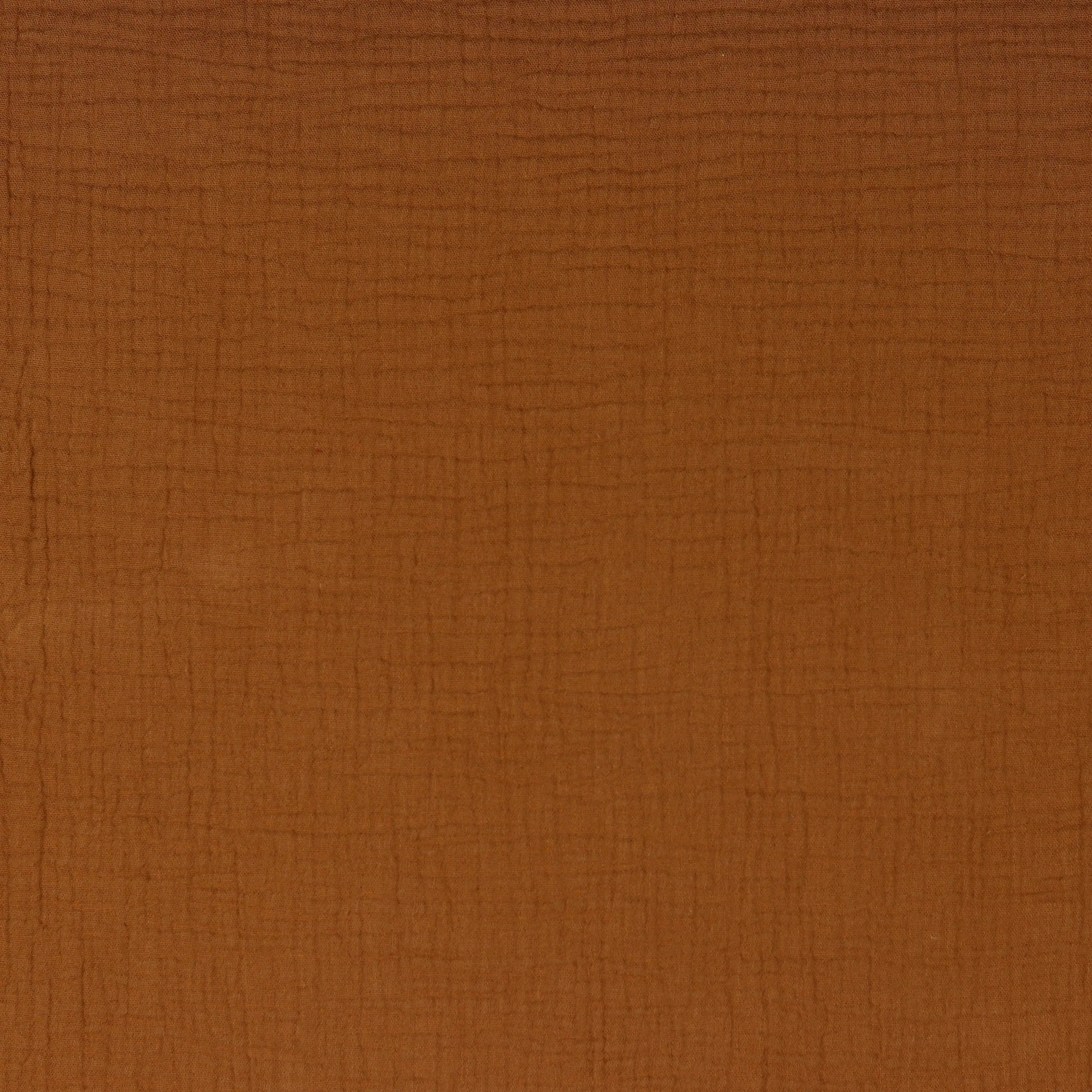 Bio Musselin dunkles cognac