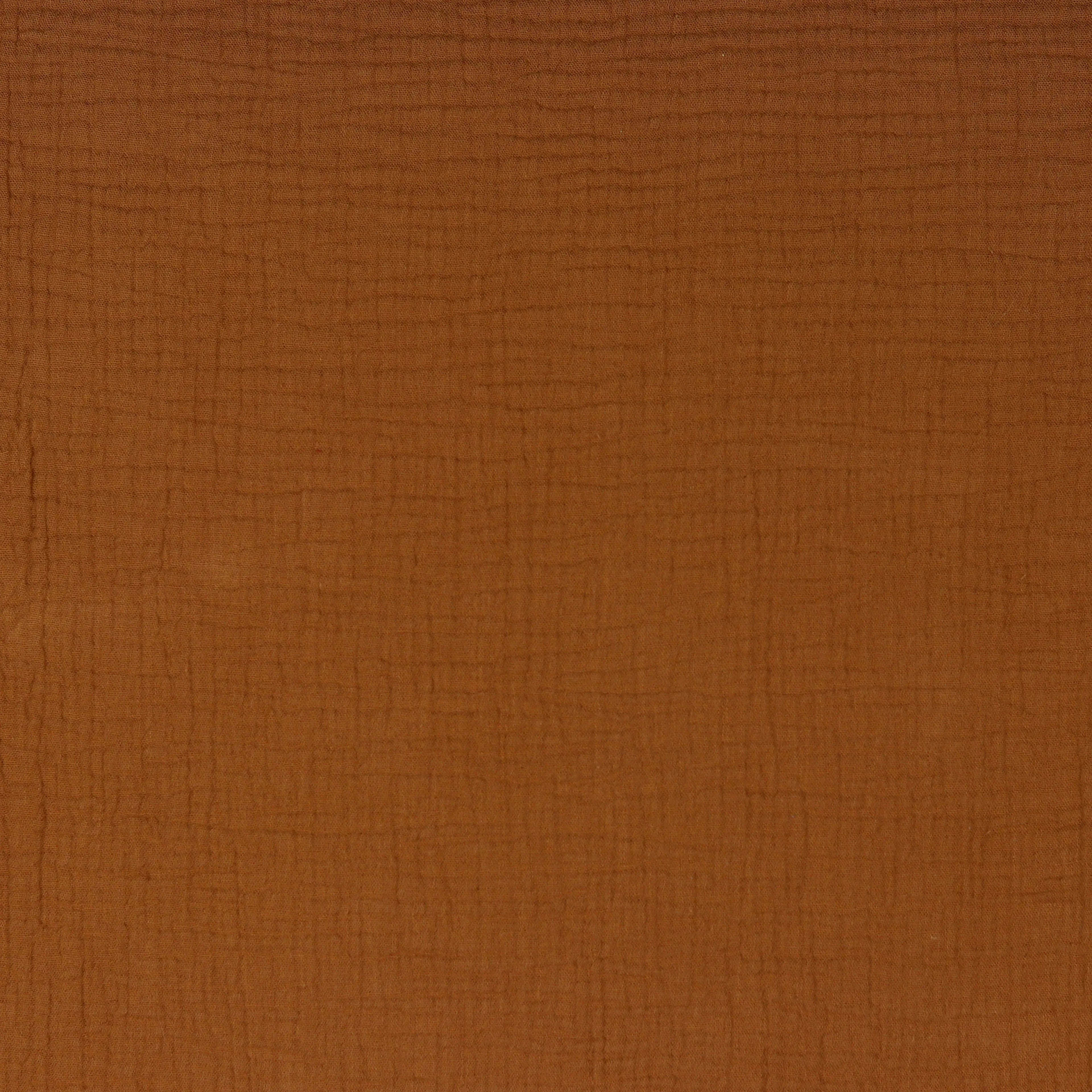 Bio Musselin dunkles cognac