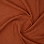 Bio Musselin Dunkles Cognac | Stoffwerk
