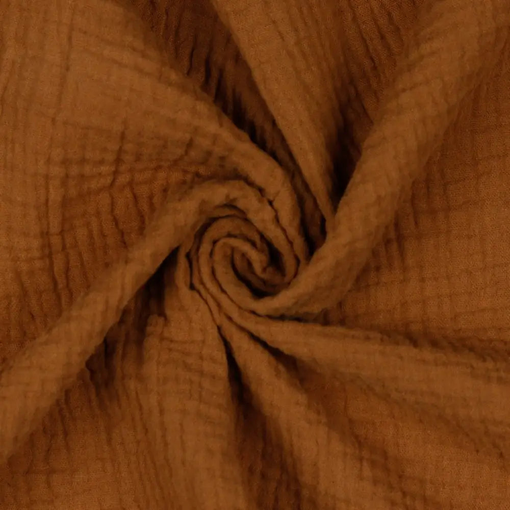 Bio Musselin dunkles cognac