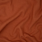 Bio Musselin Dunkles Cognac | Stoffwerk