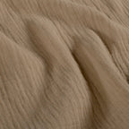 Bio Musselin Dunkles Sand