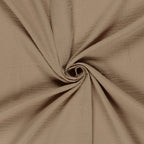 Bio Musselin Dunkles Sand | Stoffwerk