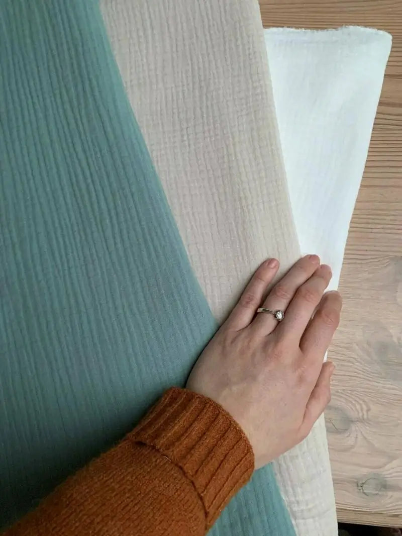 Bio Musselin dusty mint