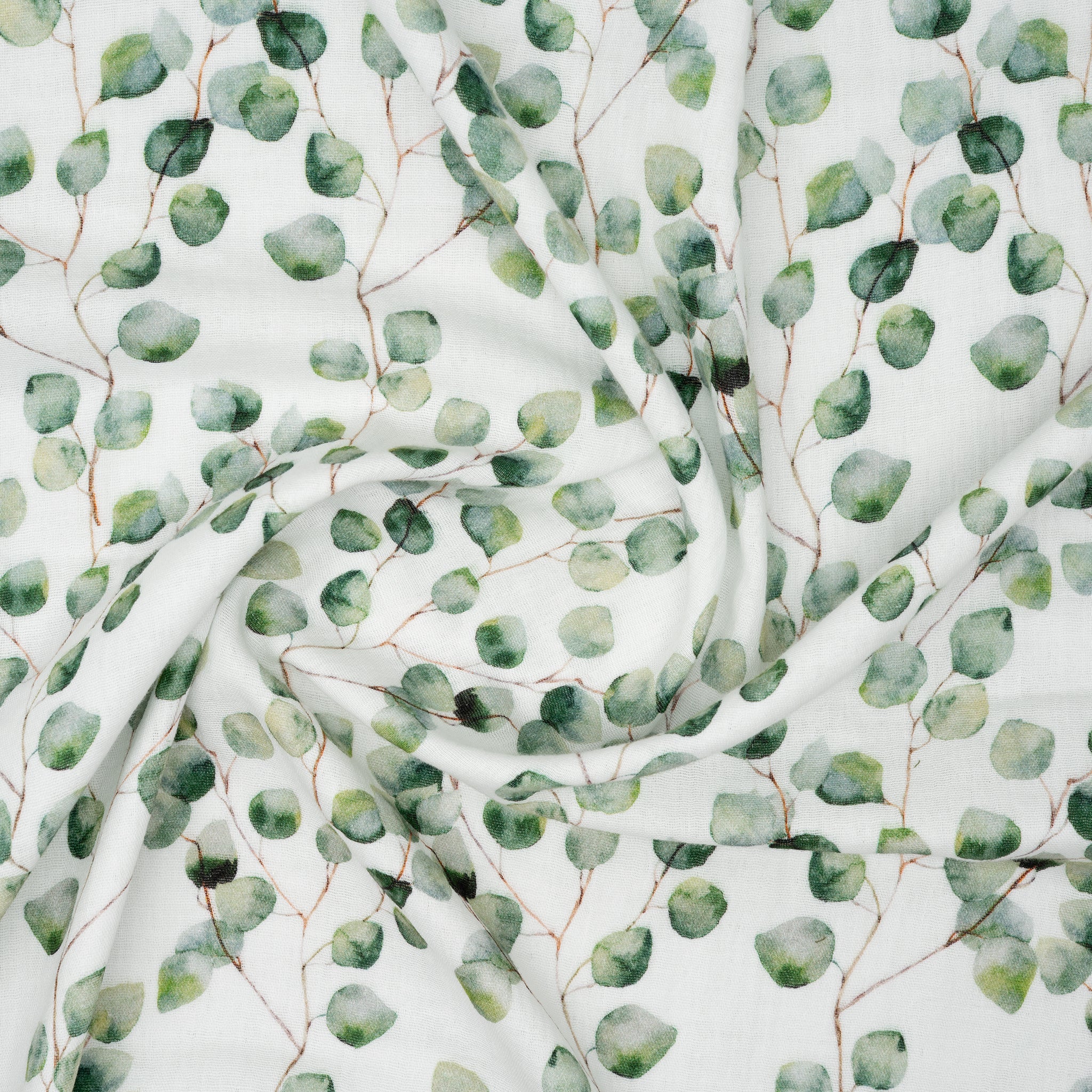 Bio Musselin Eucalyptus Weiß | Stoffwerk