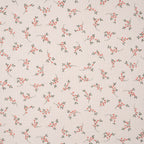 Bio Musselin Flower Rosa Apricot Grün