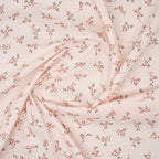 Bio Musselin Flower Rosa Apricot Grün