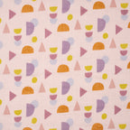Bio Musselin Geo Babyrosa | Stoffwerk