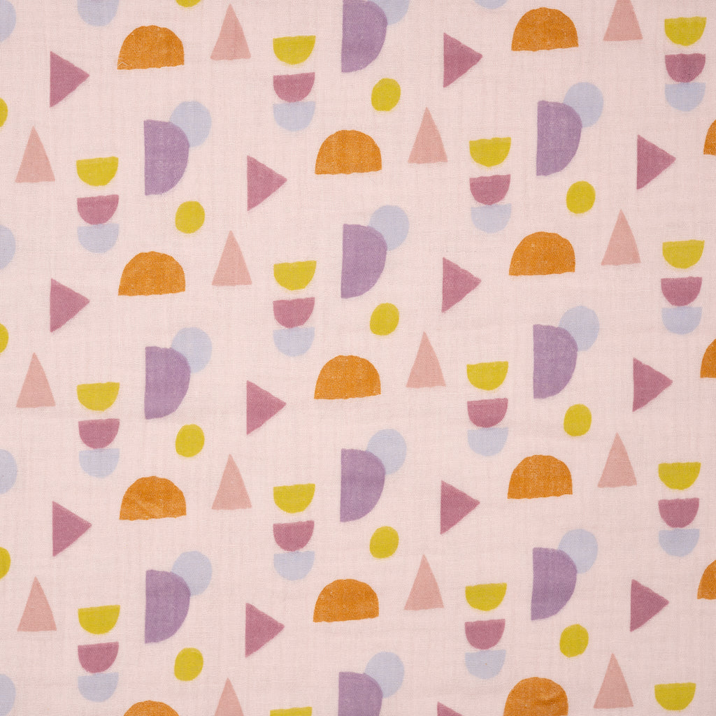 Bio Musselin Geo Babyrosa
