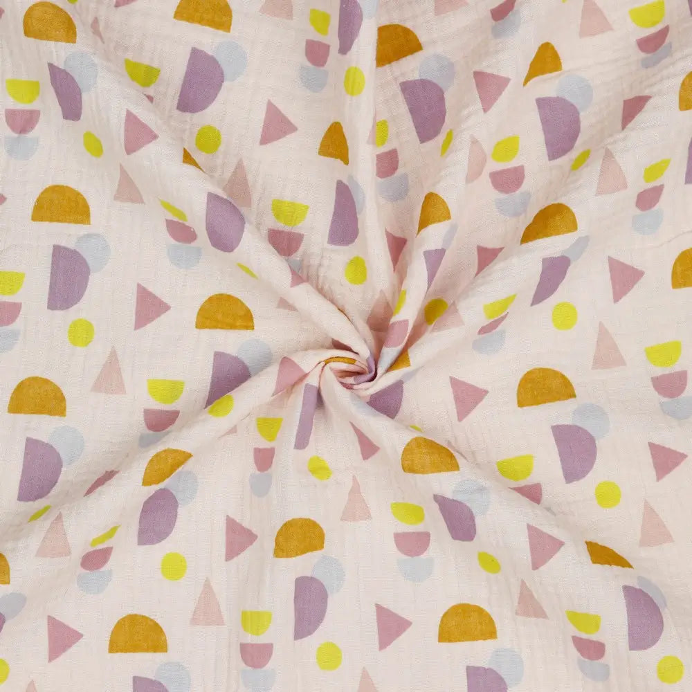 Bio Musselin Geo babyrosa