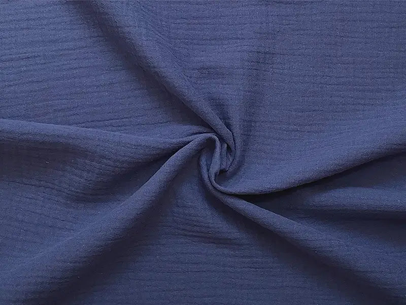 Bio Musselin jeansblau