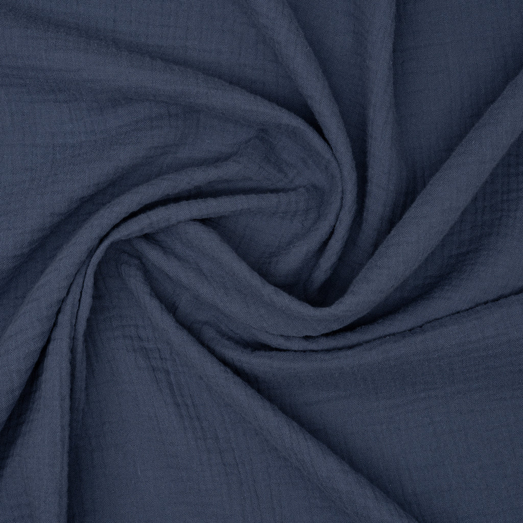 Bio Musselin Jeansblau | Stoffwerk