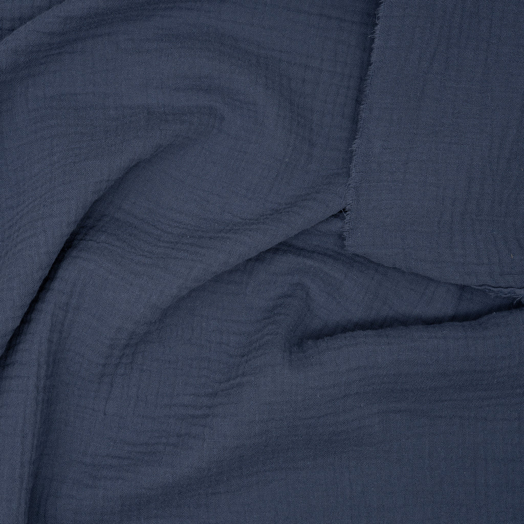 Bio Musselin Jeansblau | Stoffwerk