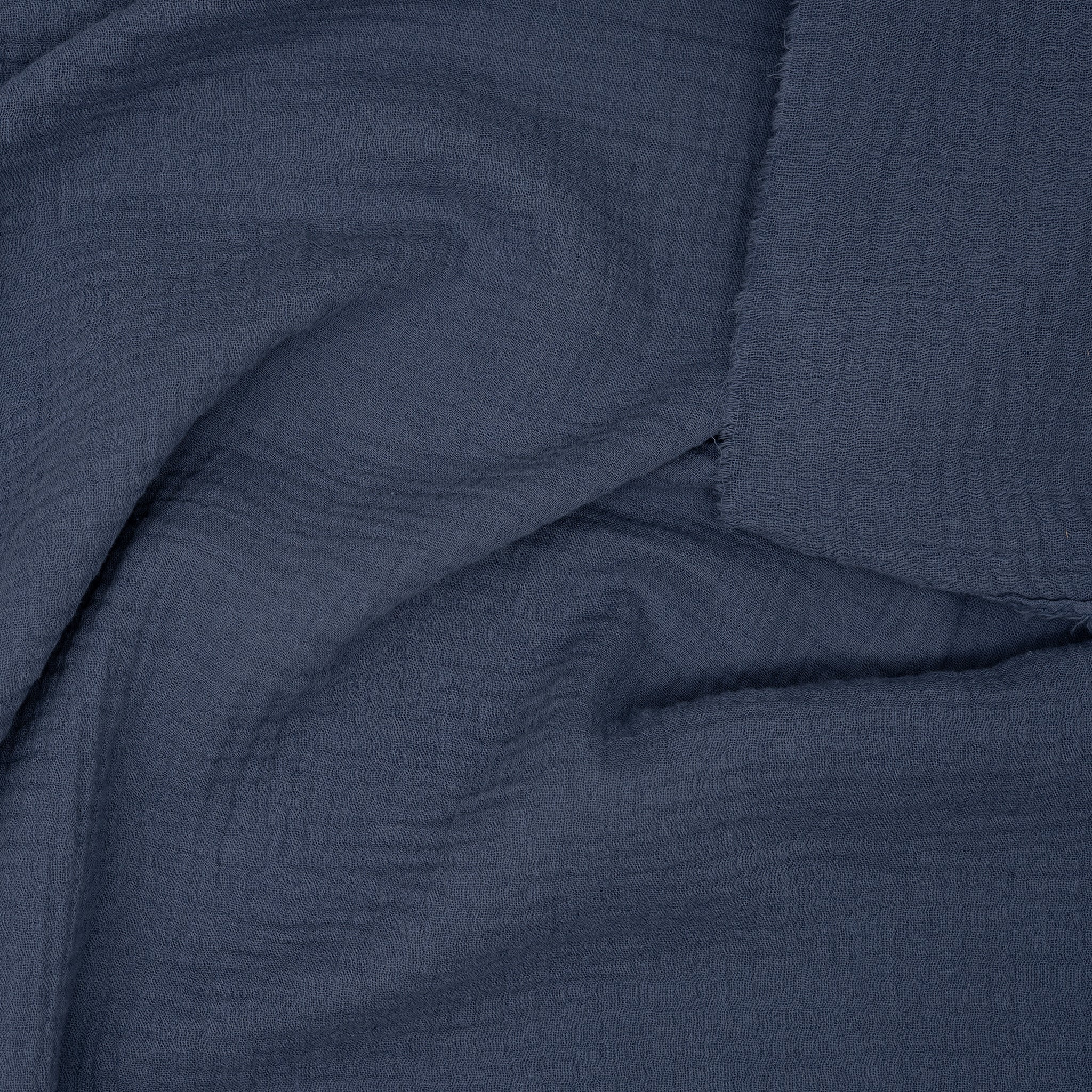 Bio Musselin Jeansblau | Stoffwerk