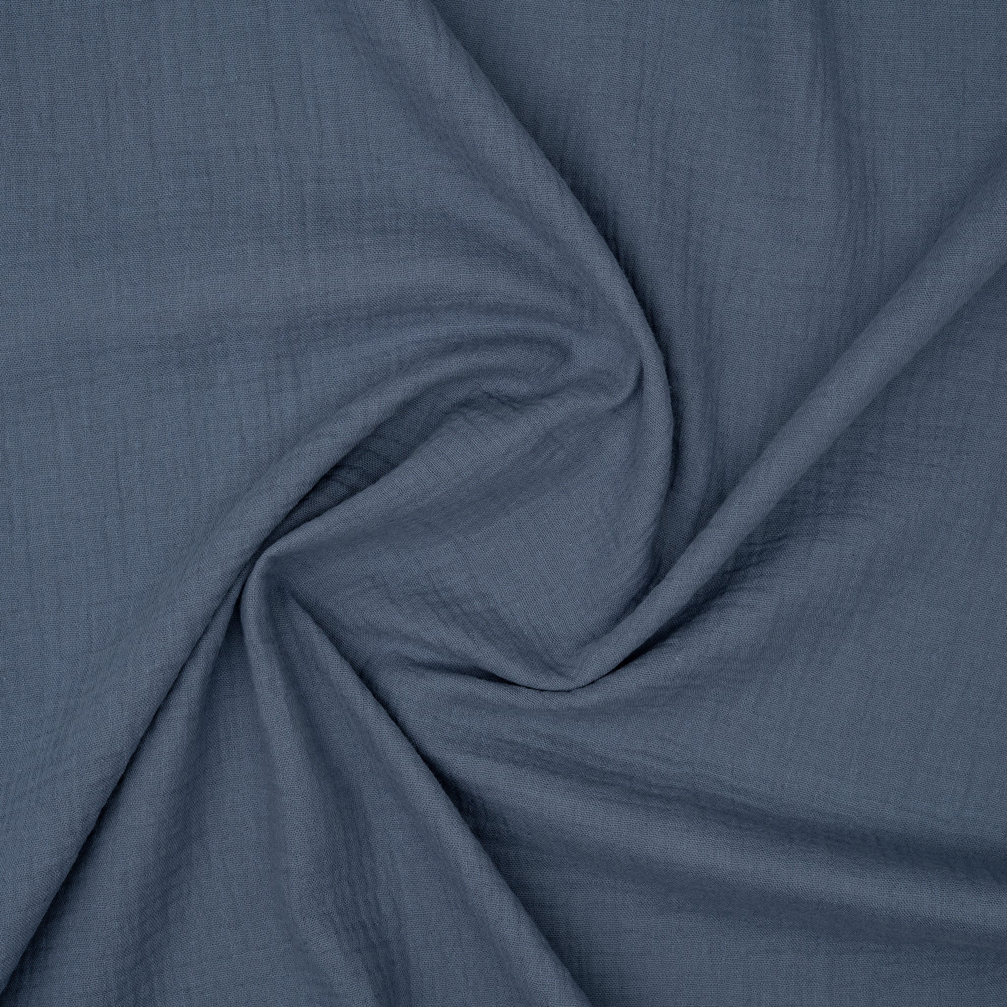 Bio Musselin Jeansblau Hell