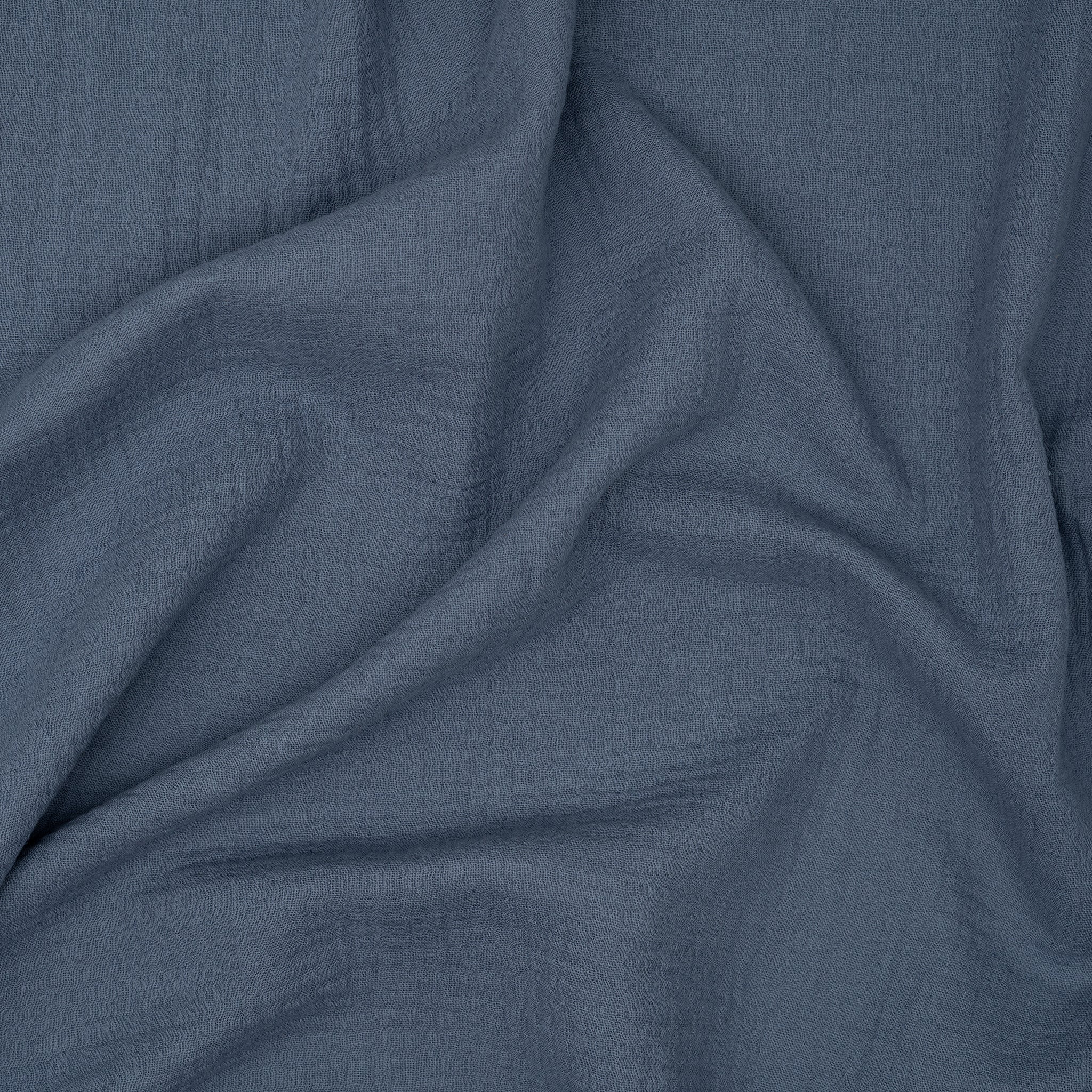 Bio Musselin Jeansblau Hell
