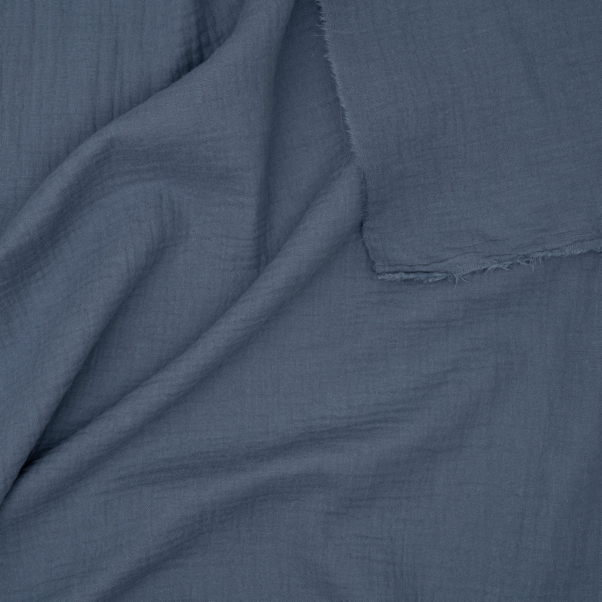 Bio Musselin Jeansblau Hell
