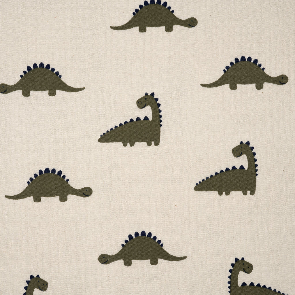 Bio Musselin Naturbelassen Dinos