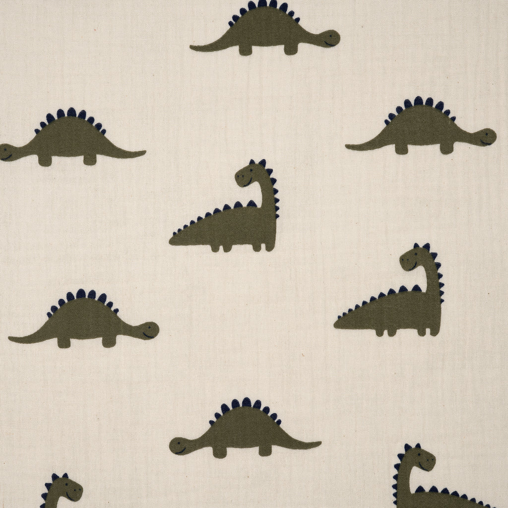 Bio Musselin Naturbelassen Dinos
