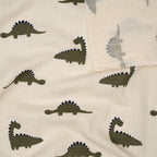 Bio Musselin Naturbelassen Dinos | Stoffwerk