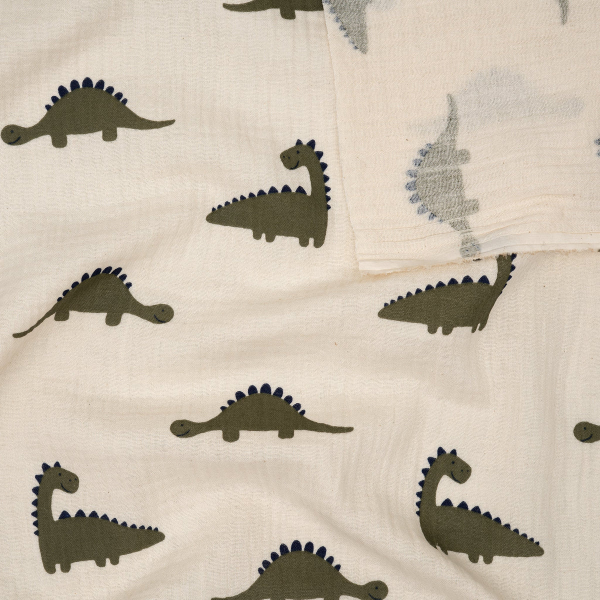 Bio Musselin Naturbelassen Dinos | Stoffwerk