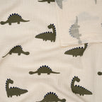 Bio Musselin Naturbelassen Dinos