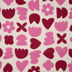 Bio Musselin Naturbelassen Flower Love