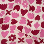 Bio Musselin Naturbelassen Flower Love | Stoffwerk