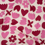 Bio Musselin Naturbelassen Flower Love