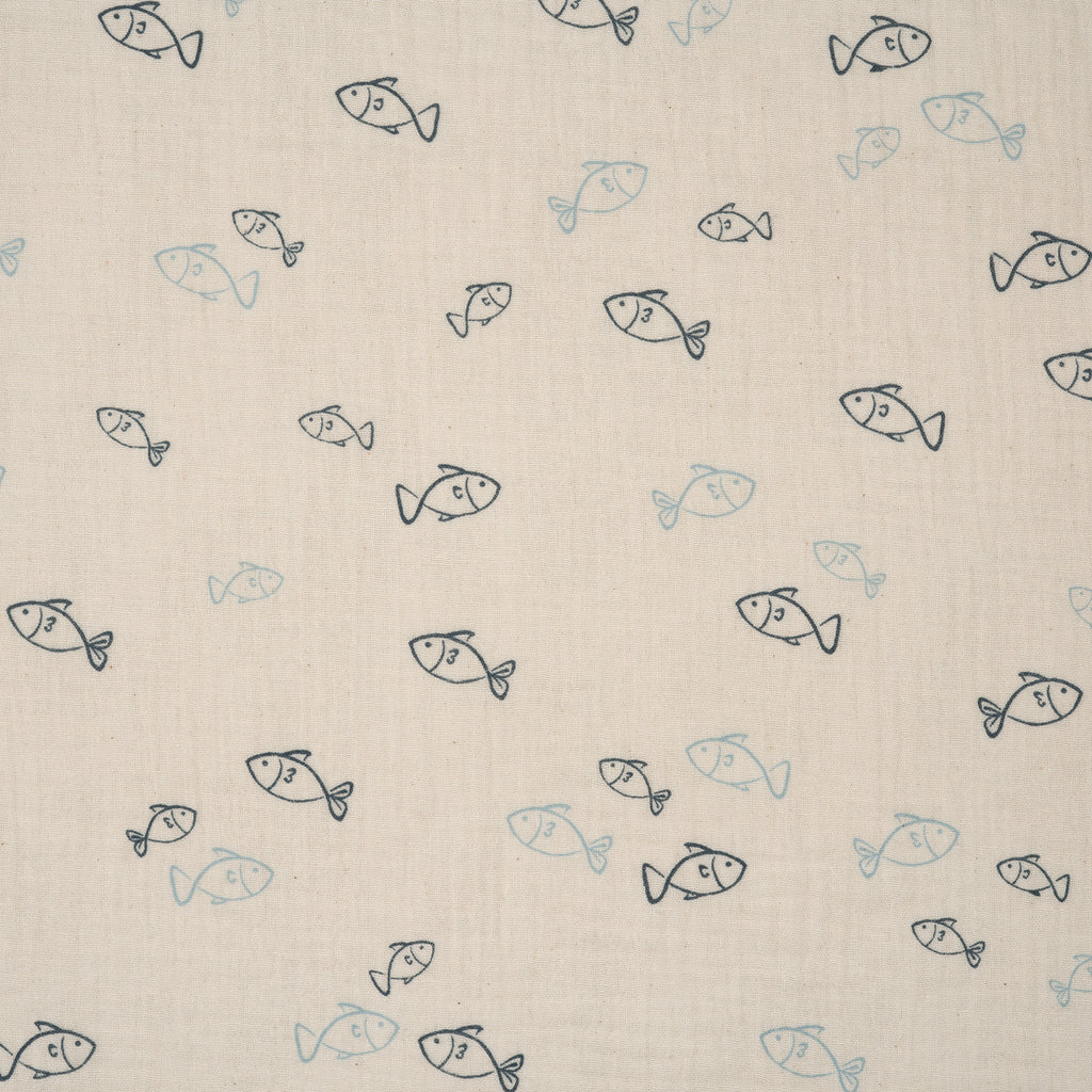 Bio Musselin Naturbelassen Kleine Fische