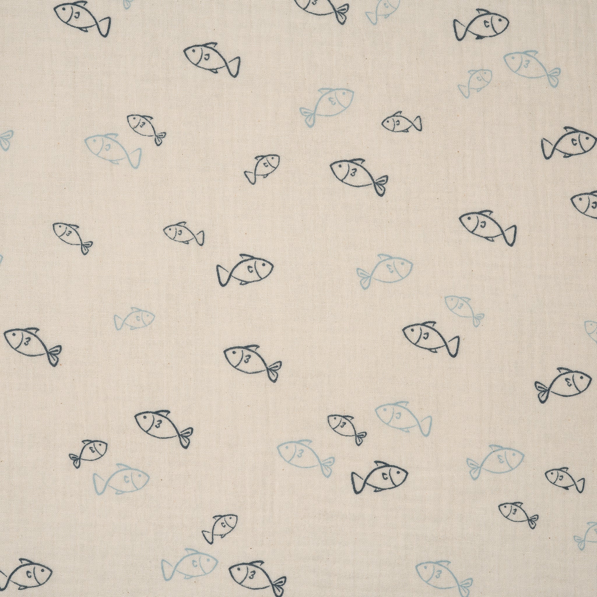 Bio Musselin Naturbelassen Kleine Fische